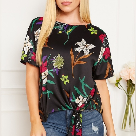 Worthington Tops - Worthington Floral Blouse (H10)